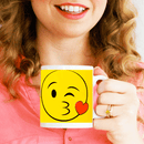 Tazza Mug Smiley In Ceramica Colazione Mug Con Emojii Emoticon Capacita' 33 cl-1