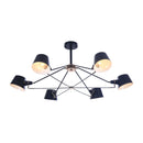 Lampadario Modern in Metallo Abigail Nero