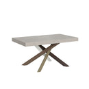 Tavolo Allungabile 160/420x90 cm Volantis Cashmere Gambe Multicolore 4/C      