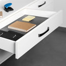 Set 10 Guide Cassetto con Estrazione Soft 440 mm in Acciaio Emuca Bianco