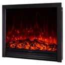 Camino Elettrico da Incasso 85x99x19,5 cm Effetto Fiamma 1500W Maximus Nero