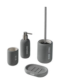 Set 4 Accessori da Bagno in Ceramica TFT Accessories Grigio