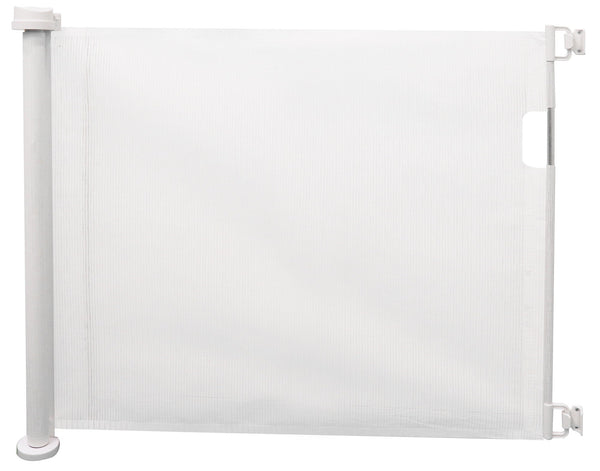 online Kindertor Einziehbare Schutzbarriere 130x8x88 cm Fadi Weiß