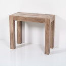 Consolle Allungabile in Legno H76,6x46x90/306cm Look Noce Classica