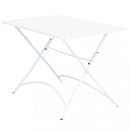 Tavolo Bristol 110x70x72 h cm in Acciaio Bianco