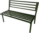 Panchina da Giardino 127x61x80 cm Montecarlo in Acciaio  Verde  