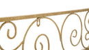 Specchio Spiral 80x2x100 Misura Interna 49x69 cm in Ferro e MDF Oro