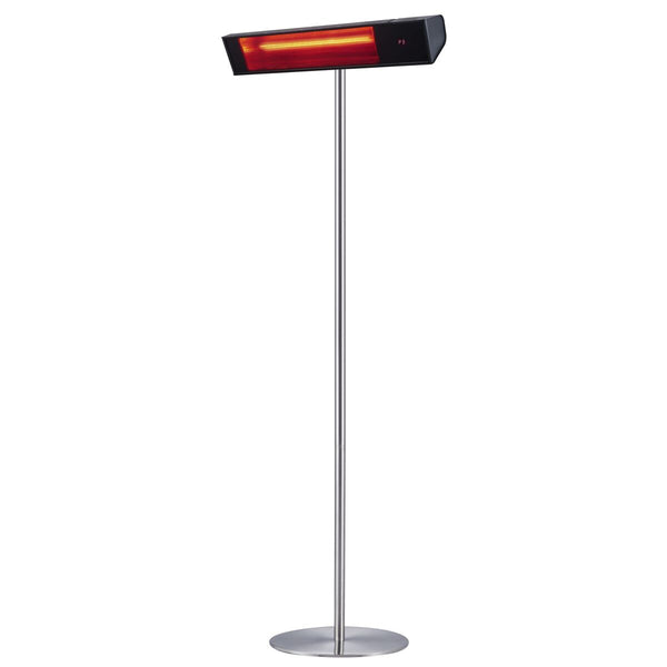 Outdoor-Kocher Straßenlaterne Heizung auf Stange 74,2 x 218 x 60 cm 2000 W Sined Schwarz und Silber sconto
