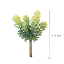 Set 6 Rami Artificiali Grassa a 6 Diramazioni H 185 cm