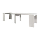 Consolle Allungabile 78,5x54/252x78 cm Baku bianca