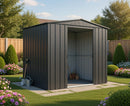 Casetta Box da Giardino 245x185xH198 cm in Lamiera Antracite