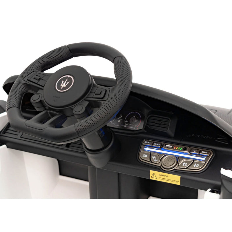 Macchina Elettrica per Bambini Licenza Ufficiale Maserati GT2 10,8V 5,4Ah Bianco       