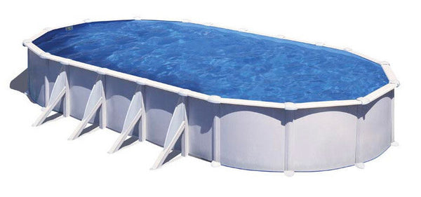 acquista Piscina Ovale Fuori Terra 1000x550xh132 cm in Acciaio e PVC Gre Atlantis