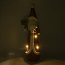 Pupazzo Babbo Natale in Resina con Led rosso cm 19x14xh55,5