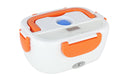 Scaldavivande Elettrico 24x17x10 cm 40W 2 scompartimenti interni con cucchiaio Arancio