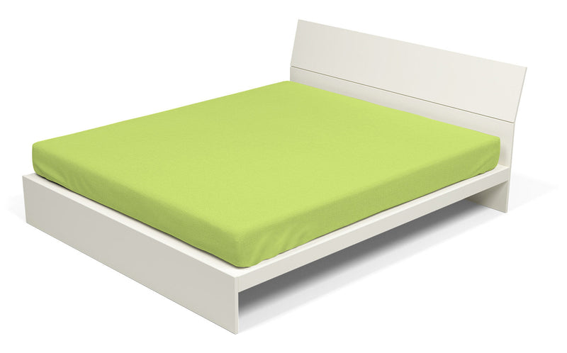 Lenzuolo Sotto con Angoli ed Elastico Tinta Unita Verde Acido