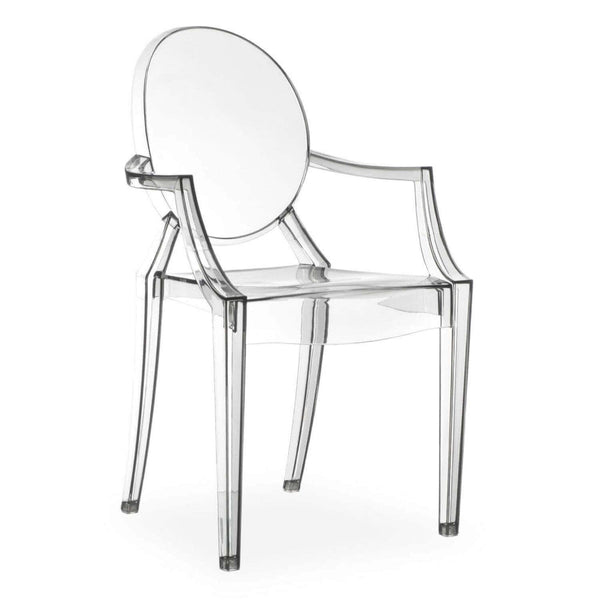 sconto Cannes Sessel 55x54x93 h cm aus transparentem Polycarbonat
