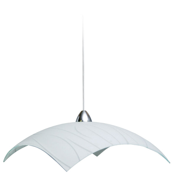 Aufhängung 50X50 1xE27 Rahmen Weiß-Chrom Glasplatte Weiß E-Energy Simone prezzo