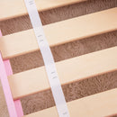 Letto per Bambini con Sponde 143x74x59 cm Fantasia Fiocco Rosa  