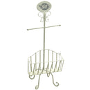 Piantana Porta Rotolo a Stelo in Metallo con Portariviste 34x23H82cm Le Bain