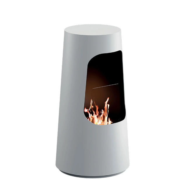 Camino a Bioetanolo da Pavimento Ø50x96 cm 2500W 2L Dubai Bianco sconto