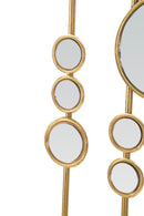Pannello da Muro Small Mirrors 35,5x1,5x90 cm in Ferro