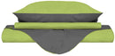 Copripiumino con Sacco e Federe Doubleface in Cotone Verde Acido\/Fumo Varie Misure