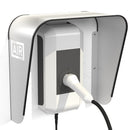 Copertura per Stazioni di Carica Auto Elettriche 50x50x25 cm in Alluminio Wallbox Cover L Bianco