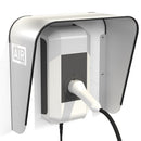 Copertura per Stazioni di Carica Auto Elettriche 40x40x25 cm in Alluminio Wallbox Cover S Bianco