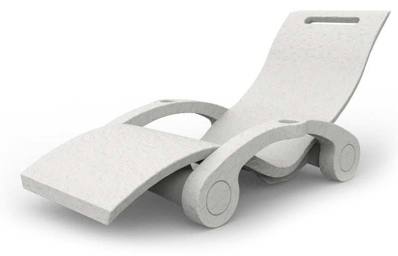 Lettino Chaise Longue Galleggiante da Esterno Giardino Arkema Serendipity Bianco