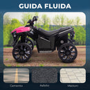 Quad Elettrico per Bambini ATV con Batteria Ricaricabile 6V Fari LED e Musica Rosa      