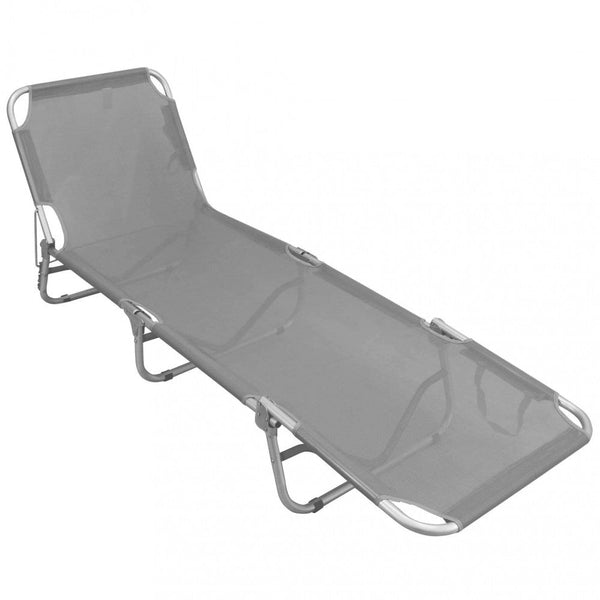 Garten-Sonnenliege 190 x 58 x 25 h cm aus grünem Aluminium prezzo