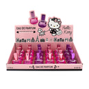 Set 24 Profumi per Bambina a Forma di Hello Kitty in 2 Fraganze Fragola e Ciliegia