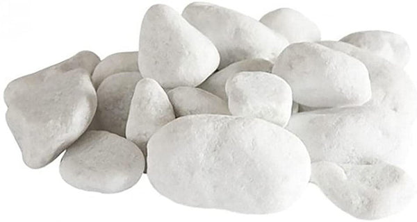 Set Ghiaia Bianca 24 Pezzi Sassi Decorativi per Stufe e Camini a  Bioetanolo