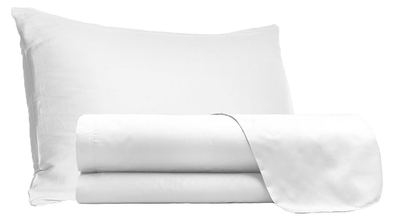 Set Lenzuola Sopra Sotto e Federe Doubleface Bianco\/Bianco Varie Misure