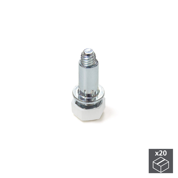 sconto Emuca M6 Sechskant Unterschrank Fußverstellung 18mm Stahl 20 Stück