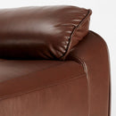 Poltrona Relax Reclinabile Manuale 90x74x130 cm in Similpelle Marrone