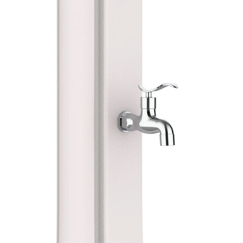 Doccia Solare da Giardino 40 L in Polietilene HD Rio XXL Bianco  