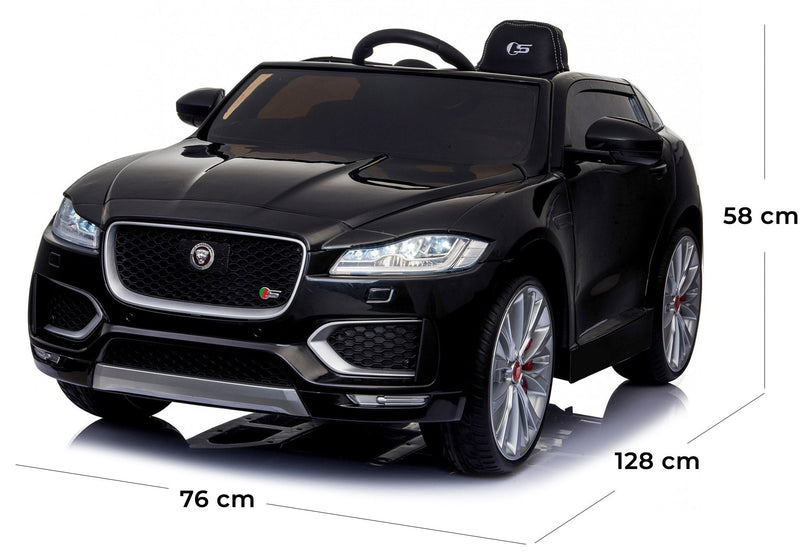Macchina Elettrica per Bambini 12V con Licenza Jaguar F-Pace Nera