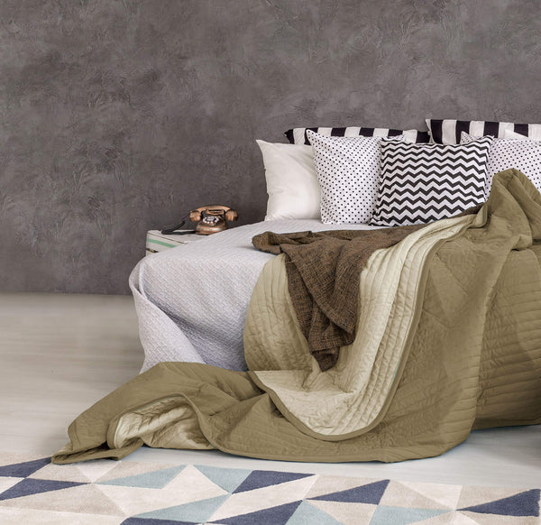 prezzo Doubleface Quilt 100gr Taupe/Creme Verschiedene Größen