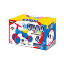 Bicicletta Pedagogica per Bambino 57x34x42 cm 4 Ruote Quad Blu
