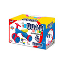 Bicicletta Pedagogica per Bambino 57x34x42 cm 4 Ruote Quad Blu