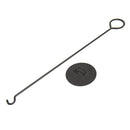 Camino a Bioetanolo da Tavolo Ø14,5x46,5 cm in Acciaio Ceramica e Vetro Nero