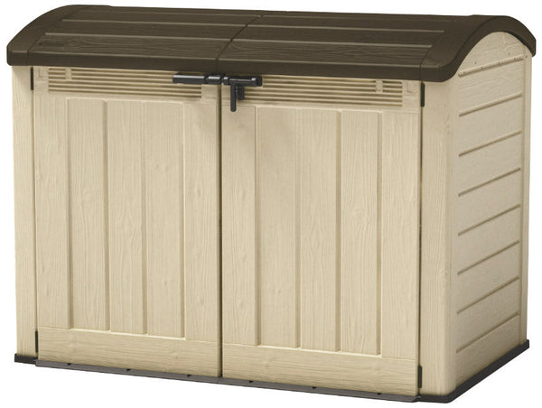 Gartengeräteschrank 177 x 134 x 113 cm aus Harz Keter Store It Out Ultra Beige sconto