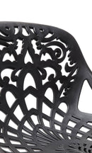 Sgabello con  Alzata a Gas e Seduta Girevole in Polipropilene Vandi Nero