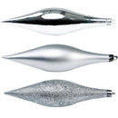 Set 102 Addobbi per Albero di Natale con Palline Calze Stelle e Pigne in Plastica e Polistirolo Silver      
