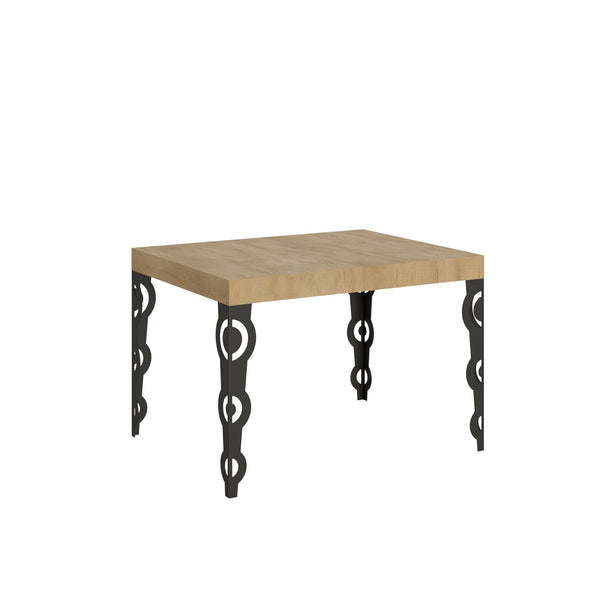 Tavolo Allungabile 120-204x80x77 cm Karamay Quercia Natura e Antracite acquista
