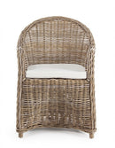 Poltrona con Cuscini Martin New Naturale in Fibre Naturali