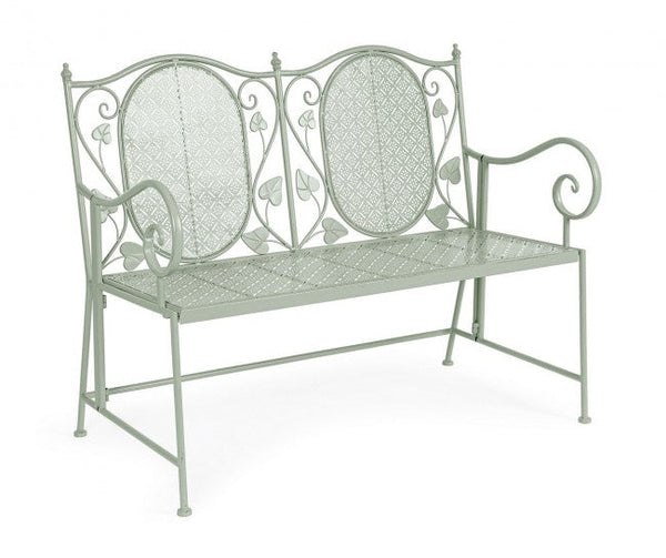 Panca 2 Posti 115x60x92 cm Harriet in Acciaio Salvia acquista