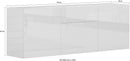 Credenza 3 Ante + 1 cassetto 170x40x60,5 cm Metis Bianco Lucido